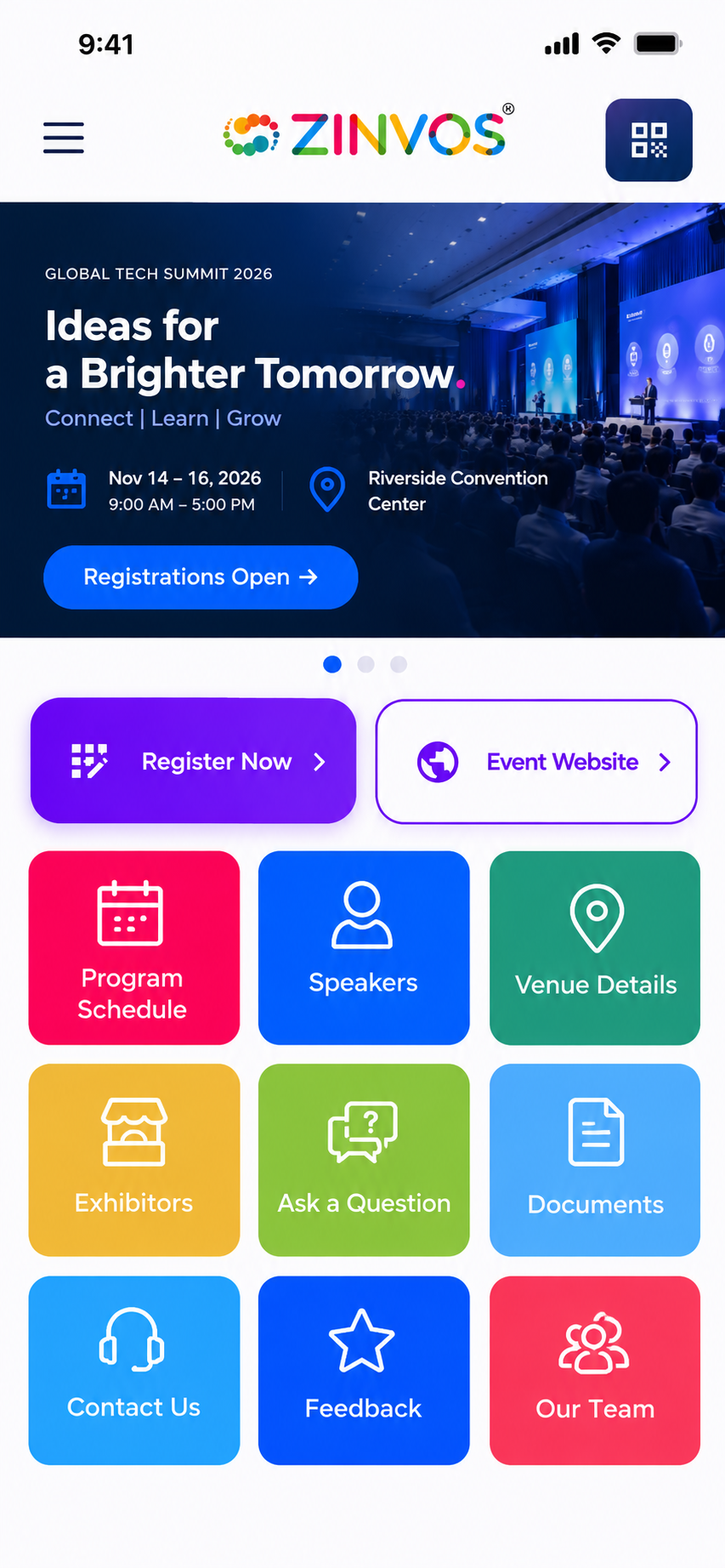 Zinvos Mobile App Screen