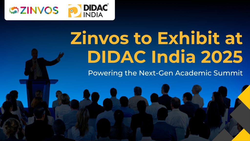 Zinvos is exhibiting at DIDAC India 2025 at Yashobhoomi, New Delhi. Discover our next-gen academic event technology. Visit us at Hall 1, Booth C9A.