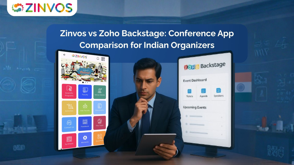 Zinvos vs Zoho Backstage: The Definitive Conference App Comparison for Indian Organizers